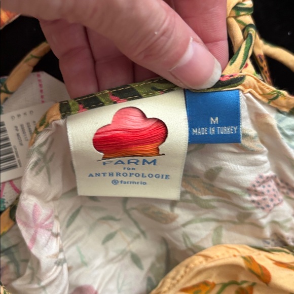 Farm RIO for Anthropologie Floral Yellow Jumpsuit - Picture 4 of 9